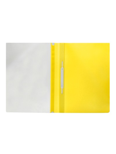 Carpeta dossier fastener plastico q-connect din a4 amarilla