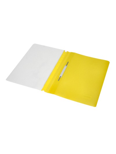 Carpeta dossier fastener plastico q-connect din a4 amarilla