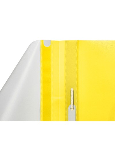 Carpeta dossier fastener plastico q-connect din a4 amarilla