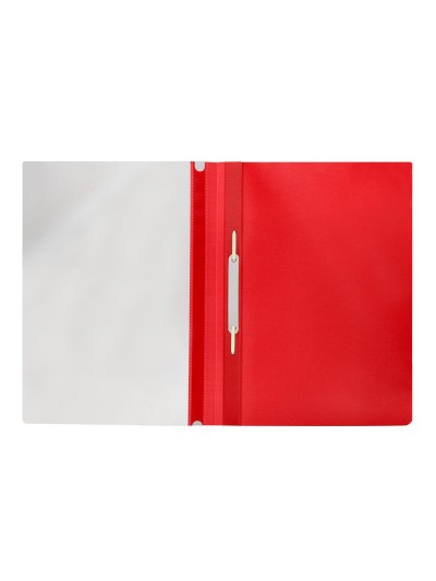 Carpeta dossier fastener plastico q-connect din a4 roja