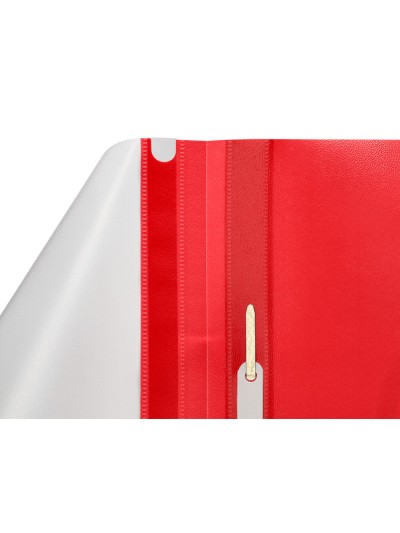 Carpeta dossier fastener plastico q-connect din a4 roja