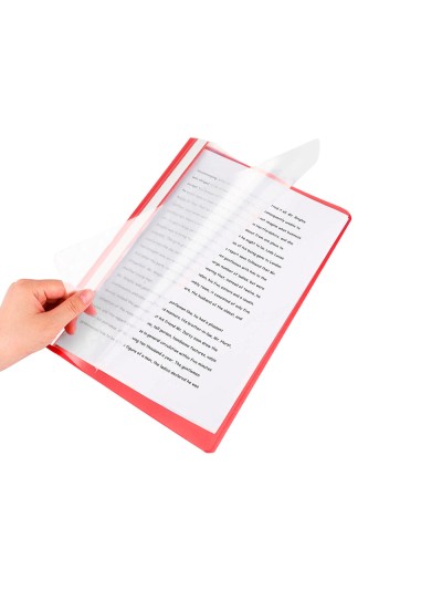 Carpeta dossier fastener plastico q-connect din a4 roja