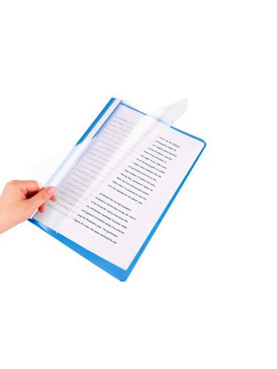 Carpeta dossier fastener plastico q-connect din a4 azul