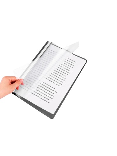 Carpeta dossier fastener plastico q-connect din a4 negra