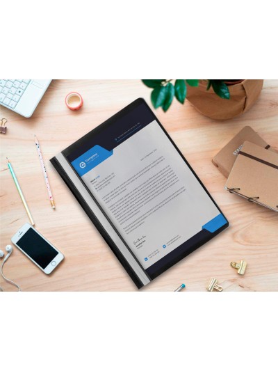 Carpeta dossier fastener plastico q-connect din a4 negra