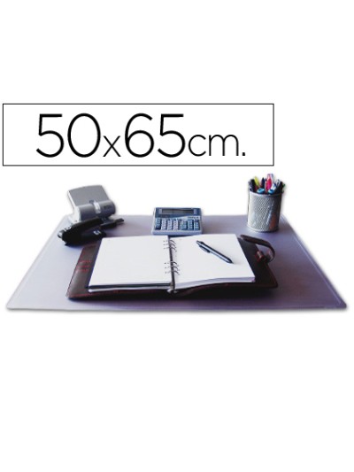 Vade sobremesa q-connect polipropileno transparente 50x63 cm