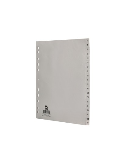 Separador alfabetico q-connect plastico a-z din a4 multitaladro