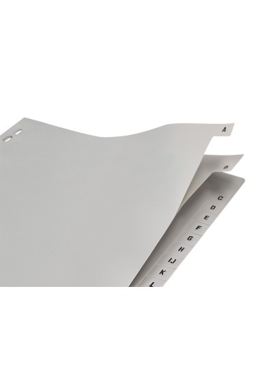 Separador alfabetico q-connect plastico a-z din a4 multitaladro