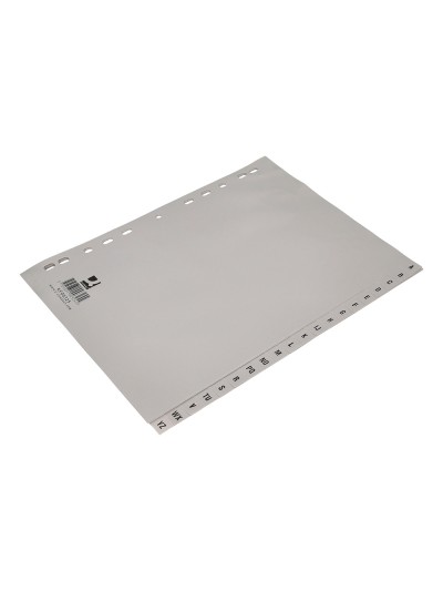 Separador alfabetico q-connect plastico a-z din a4 multitaladro