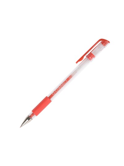 Boligrafo q-connect tinta gel rojo 0,7 mm sujecion de caucho
