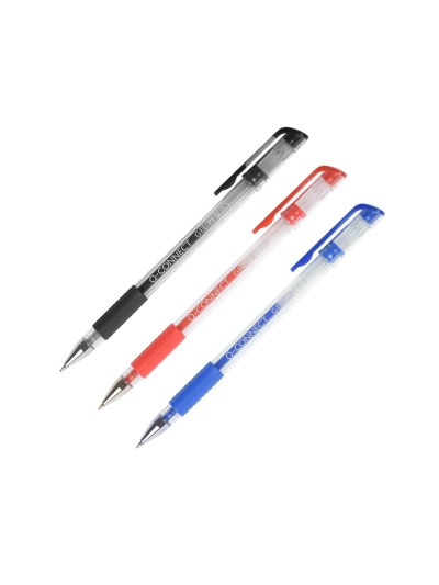 Boligrafo q-connect tinta gel azul 0,7 mm sujecion de caucho
