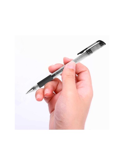 Boligrafo q-connect tinta gel negro 0,7 mm sujecion de caucho