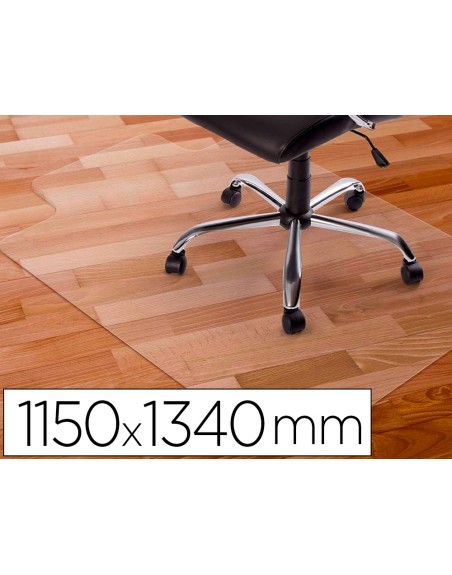 Alfombrilla para suelo q-connect pvc protectora de suelos 1150x1340 mm grosor 2 mm