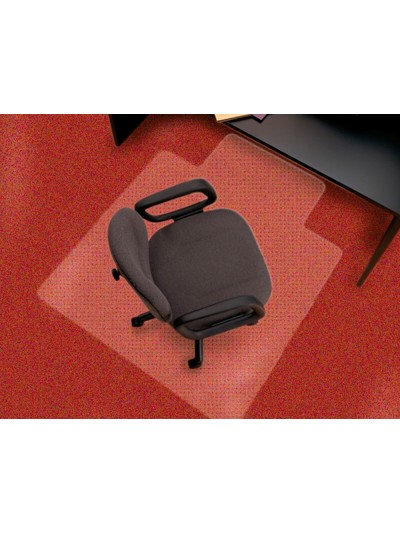 Alfombrilla para suelo q-connect pvc protectora de moquetas 1150x1340 mm grosor 2,2 mm