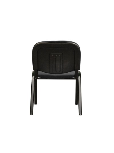 Silla confidente q-connect apilable tapizada sin ruedas 910mm alto 460mm largo 440mm profundidad negro