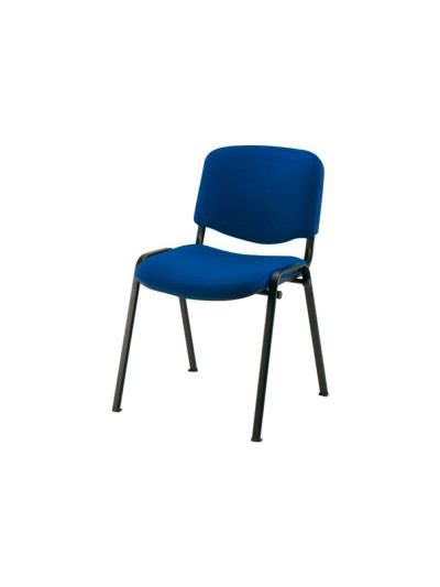 Silla confidente q-connect apilable tapizada sin ruedas 910mm alto 460mm largo 440mm profundidad azul