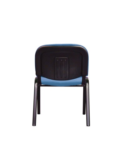 Silla confidente q-connect apilable tapizada sin ruedas 910mm alto 460mm largo 440mm profundidad azul