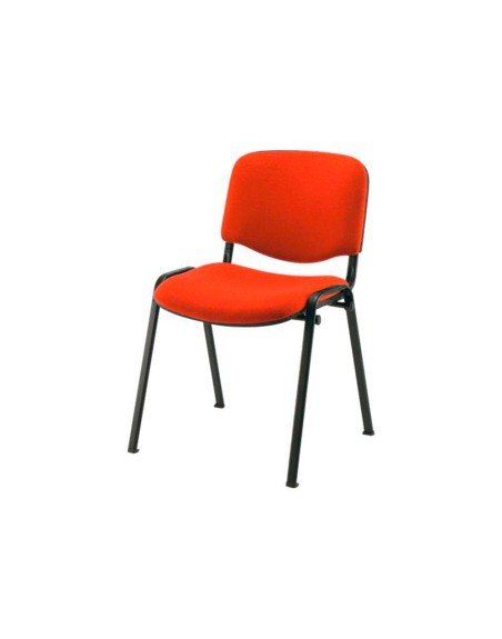 Silla confidente q-connect apilable tapizada sin ruedas 910mm alto 460mm largo 440mm profundidad rojo