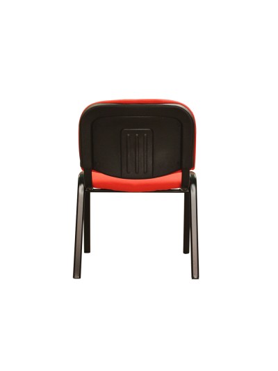 Silla confidente q-connect apilable tapizada sin ruedas 910mm alto 460mm largo 440mm profundidad rojo