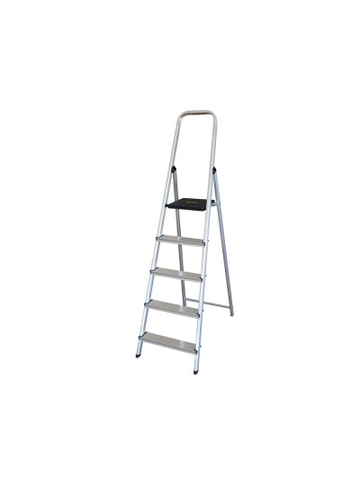 Escalera q-connect de aluminio 5 peldaños 1062x483x1675 mm peso maximo 150 kg en-131