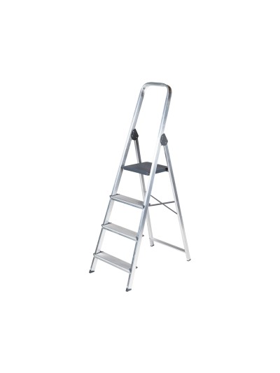 Escalera q-connect de aluminio 4 peldaños 860x462x1470 mm peso maximo 150 kg en-131