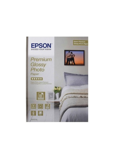 Papel fotografico epson din a3 premium glossy 255 gr pack de 20 hojas