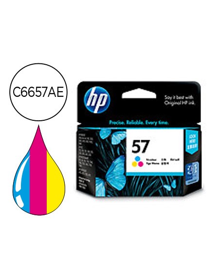 Ink-jet hp dj450 5150 5550 560 0 5650 5152 7150 5800 5850 9650 9670 9680 9680sp photosmarrt100 n.57 tricolor 17ml.