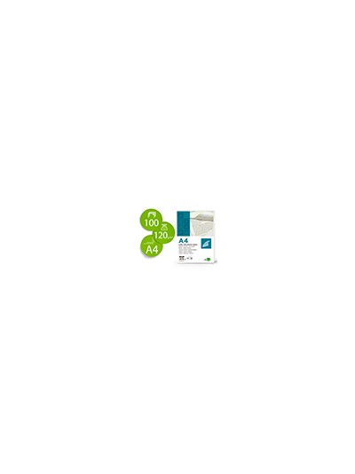 Papel verjurado liderpapel a4 120g/m2 crema paquete de 100 hojas
