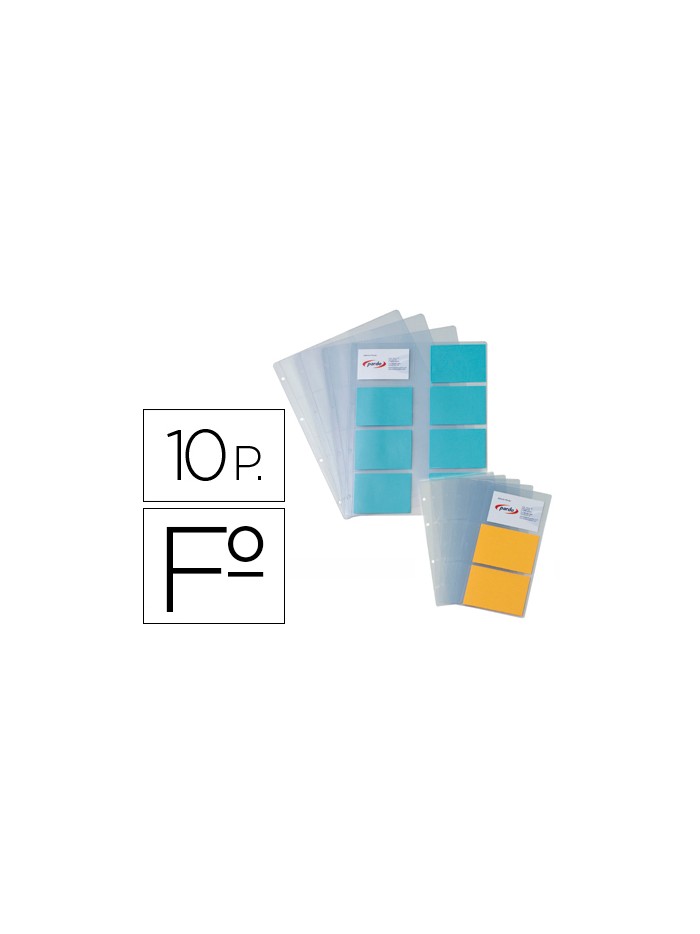 Recambio fundas pardo para tarjetero 175 bolsa de 10 hojas capacidad 16 tarjetas por hoja Recambio fundas pardo para tarjetero 175 bolsa de 10 hojas capacidad 16 tarjetas por hoja
