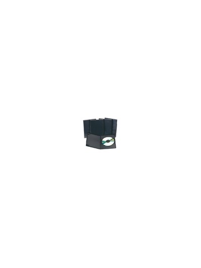 Caja dvd q-connect -con interior negro -pack de 5 unidades