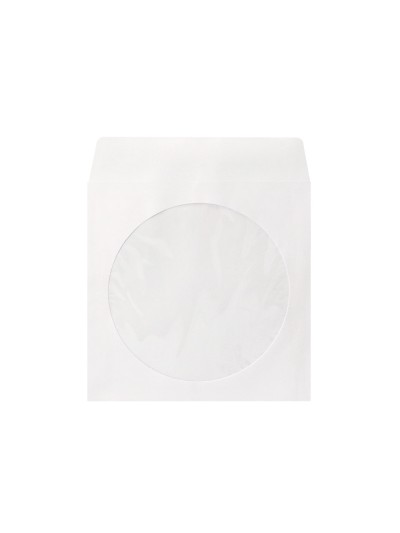 Sobre para cd q-connect con ventana transparente y solapa -pack de 50 unidades