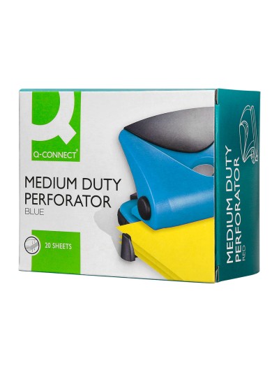 Taladrador q-connect kf02155 azul abertura 2 mm capacidad 20 hojas