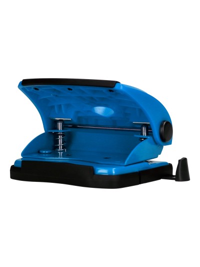 Taladrador q-connect kf02155 azul abertura 2 mm capacidad 20 hojas