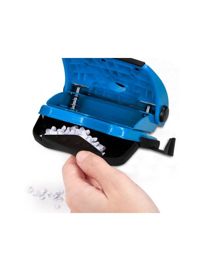 Taladrador q-connect kf02155 azul abertura 2 mm capacidad 20 hojas