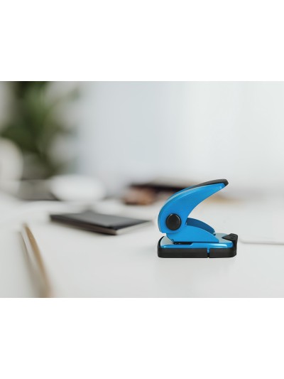 Taladrador q-connect kf02155 azul abertura 2 mm capacidad 20 hojas