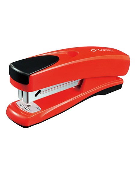 Grapadora q-connect kf02150 metalica roja capacidad 20 hojas