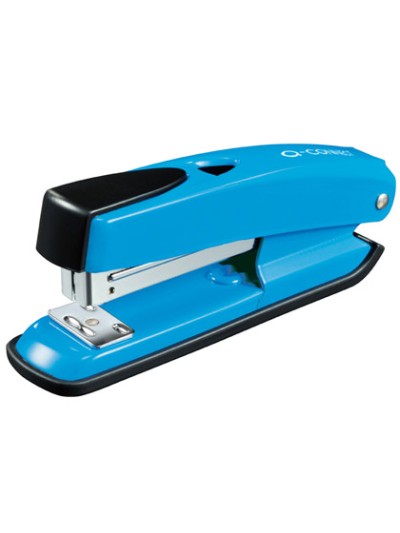 Grapadora q-connect kf02151 plastico abs azul capacidad 20 hojas