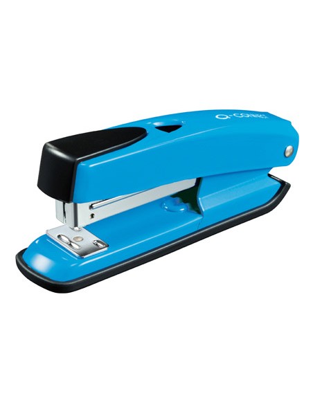 Grapadora q-connect kf02151 plastico abs azul capacidad 20 hojas