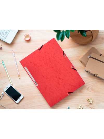 Carpeta q-connect gomas kf02174 carton simil-prespan solapas 320x243 mm colores surtidos
