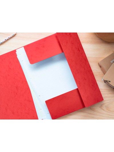 Carpeta q-connect gomas kf02174 carton simil-prespan solapas 320x243 mm colores surtidos