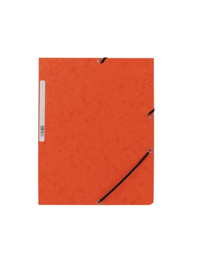 Carpeta q-connect gomas kf02170 carton simil-prespan solapas 320x243 mm naranja
