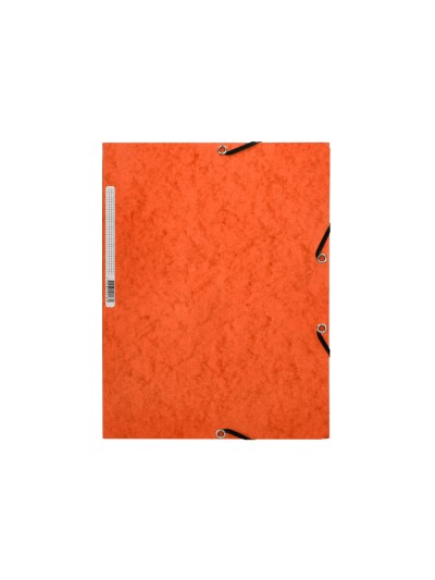 Carpeta q-connect gomas kf02170 carton simil-prespan solapas 320x243 mm naranja