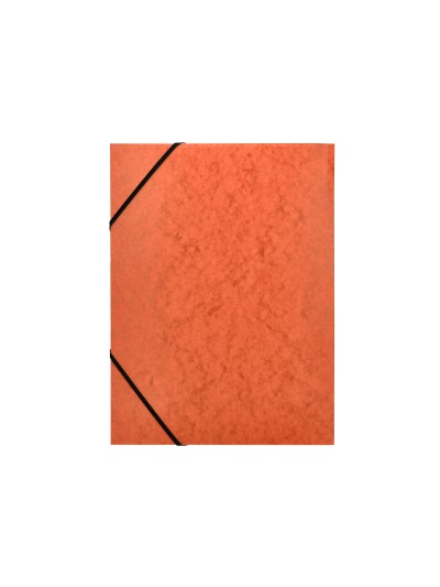 Carpeta q-connect gomas kf02170 carton simil-prespan solapas 320x243 mm naranja