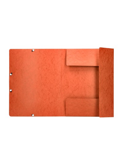 Carpeta q-connect gomas kf02170 carton simil-prespan solapas 320x243 mm naranja