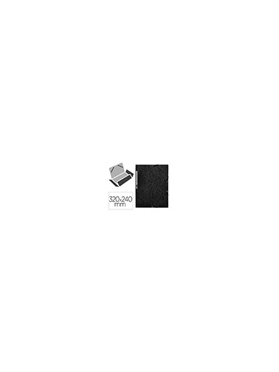 Carpeta q-connect gomas kf02169 carton simil-prespan solapas 320x243 mm negra