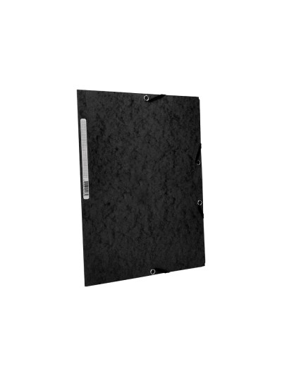 Carpeta q-connect gomas kf02169 carton simil-prespan solapas 320x243 mm negra