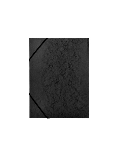 Carpeta q-connect gomas kf02169 carton simil-prespan solapas 320x243 mm negra