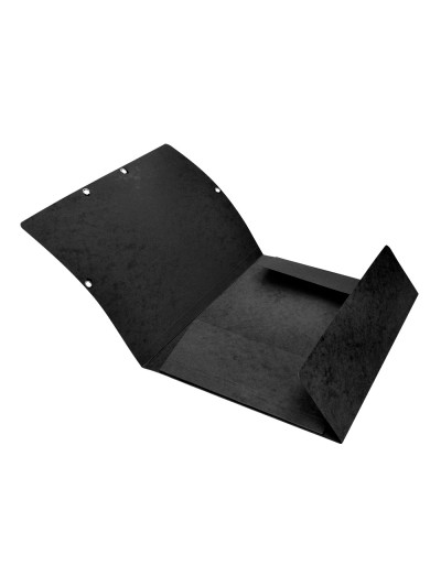Carpeta q-connect gomas kf02169 carton simil-prespan solapas 320x243 mm negra