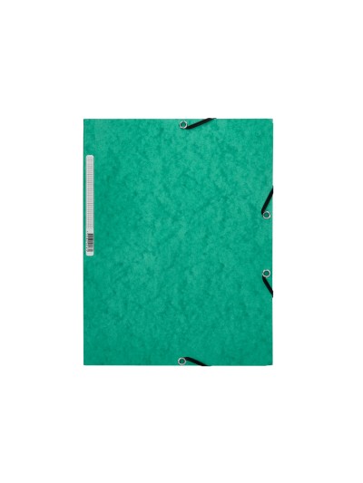 Carpeta q-connect gomas kf02168 carton simil-prespan solapas 320x243 mm verde