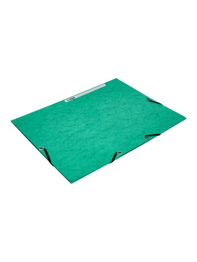 Carpeta q-connect gomas kf02168 carton simil-prespan solapas 320x243 mm verde